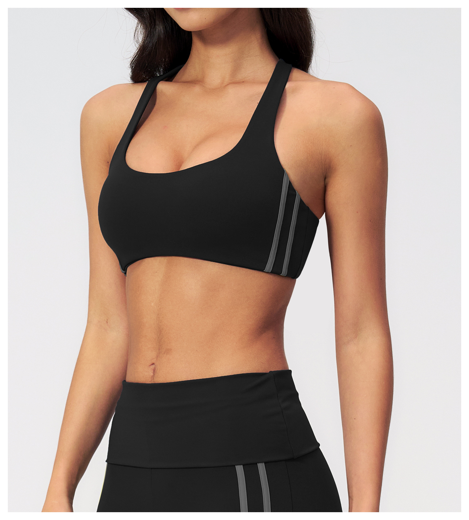 Quick Dry Underwear - Soutiens-gorge de sport à bretelles croisées,